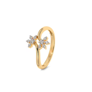 Bague solitaire en diamant cultivé en laboratoire certifié IGI, taille brillant rond, couleur F, clarté VS1, 1,0 carat, or jaune 14 carats, bague de fiançailles - Product Image 3