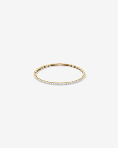 Lab Grown Diamond Tennis <b>Bangle</b> <b>Bracelet</b> 1 Carat 10K Yellow Gold IGI Certified Women Stackable Wedding Gift Fine Jewelry - Product Image 1