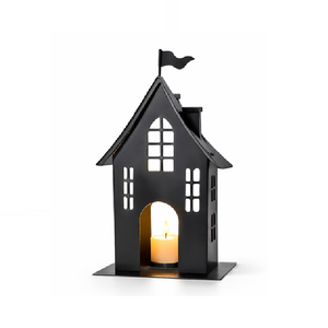 Nueva llegada: Casa de metal decorativa estilo casa de campo para exhibición en calles y ciudades, ideal para la Navidad, venta al por mayor. - Product Image 1