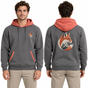 Sweat à capuche de baseball uni, hiver, entretien facile, doublure chaude, tissu polaire doux, poche surdimensionnée, tenue de campus, événements scolaires - Product Image 6