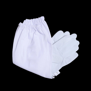 Sports World Gants d'apiculteur blancs, grande taille, de protection pour l'apiculture, à manchette longue, équipement de sécurité pour la manipulation - Product Image 2