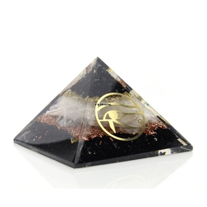 Pirámide de Orgón Portátil de Turmalina Negra Hecha a Mano Premium al por Mayor, Selenita, Gema Espiritual, Arte Coleccionable, Amuleto, Gujarat - Product Image 1