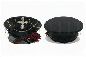 Custom Uniform Peak Cap Adjustable Formal Service <b>Hat</b> Embroidered Visor Cap for Professional Staff Wear Embroidery Deco Caps - Product Image 2