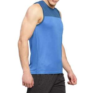 Cool Dry Athletic Marathon <b>Singlet</b> GYM Clothing <b>Men</b> Fitness Breathable Spandex/Cotton Quick Dry Anti-Pilling Tank Top - Product Image 3