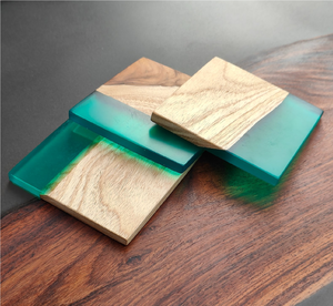 Posavasos de Madera y Resina Hechos a Mano, Reutilizables, Ecológicos y de Alta Calidad, Piezas Decorativas de Mesa de Estilo Rústico con Color Personalizado - Product Image 5