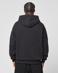 Sudadera con Capucha Personalizada Unisex de Felpa Francesa 100% Algodón de 500GSM, Teñida Lisa con Patrón Sólido y Estampado en Relieve para Invierno - Product Image 3