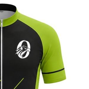 Men's Green Black Zipper Sublimation Print <b>Cycling</b> Jersey Short Sleeve Mountain Bike Shirt Outdoor Training Sports - Product Image 5