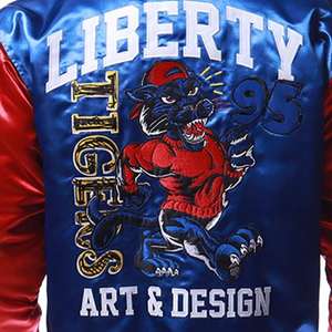 Chaqueta universitaria de béisbol tipo bomber para hombre, bordada de alta calidad, personalizada, con mangas de cuero, la más demandada del 2026. - Product Image 3