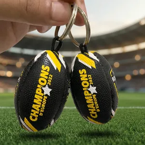 Llavero de Pelota de Rugby de Goma Personalizado con Impresión de Logotipo, Llavero Promocional de Pelota de Rugby para Eventos Deportivos, Marca Corporativa - Product Image 6