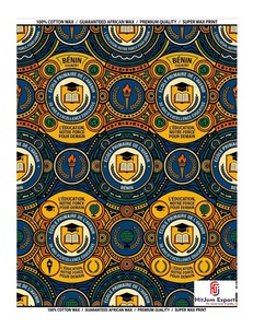 Custom African Wax Print Fabric Manufacturer School Anniversary Convention Uniform Celebration Textile Supplier OEM ODM - Product Image 1