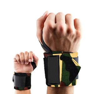 ที่รัดข้อมือแบบยืดหยุ่นสัมผัสนุ่ม ทนทาน สำหรับยกน้ำหนัก ขายส่ง รับทำโลโก้ อุปกรณ์ออกกำลังกายคุณภาพสูง - Product Image 1