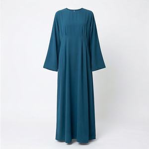 Abaya Sencilla y Holgada al por Mayor para Mujer, Estilo de Manga Larga, Túnica Musulmana, Ropa Islámica de Moda para Damas - Product Image 1