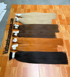 Extensiones de Cabello Humano Vietnamita Virgen Remy 100g 8"-40" de Longitud Sin Silicona Sin Enredos Todos los Colores - Product Image 1