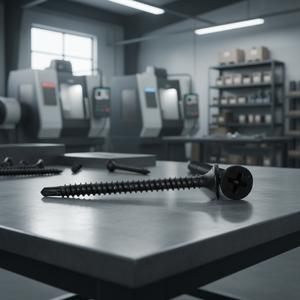 Vis à cloison sèche en acier au carbone classe 8.8, revêtement phosphate noir/gris, métrique/pouce, tête Phillips, filetage standard, pointe de perçage - Product Image 1