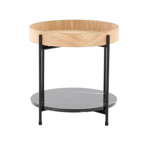 Elegant Modern Farmhouse Accent Table Top Design Metal Iron Construction for Living Rooms Lounges Entryways-Convenient Surface - Product Image 4