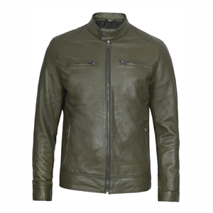 Veste en cuir sur mesure de nouvelle conception, veste en cuir noir de haute qualité pour hommes, vêtements de créateur pour hommes, veste à prix bas - Product Image 1