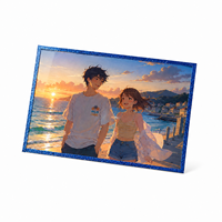 Cartes d'art anime personnalisées en gros, cartes de personnages couleur de haute qualité, cartes holographiques acryliques populaires