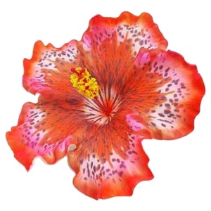 Sunne Tropical hecho a mano decoración de verano Flor de espuma de hibisco Artificial patrón de tatuaje especial accesorios de moda para mujer 7 - Product Image 6