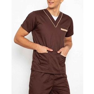 Tenue de Travail Unisexe pour Hôpital au Design Optimal, Blouses Médicales de Haute Qualité en Mélange de Coton et Tissu Denim, Détection des Aiguilles, Confortable, Taille XL - Product Image 3