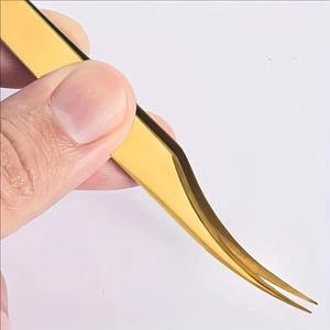 Stainless Steel <b>Eyelash</b> Tweezers Set High Precision Lash <b>Curlers</b>, Transplant Eyebrow Tools for Beginners Beauty Tools - Product Image 4
