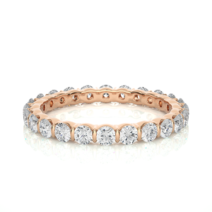 Bague en or massif 18 carats avec 24 pierres de diamant de laboratoire taille ronde 1,09 carat certifiées IGI pour femmes - Product Image 1