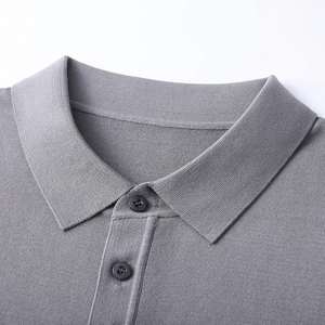 เสื้อโปโลปักโลโก้คุณภาพสูงสำหรับผู้ชาย ผ้าฝ้ายลำลอง ไซส์ใหญ่ เสื้อโปโลแฟชั่นแนวสตรีทสำหรับผู้ชาย - Product Image 5