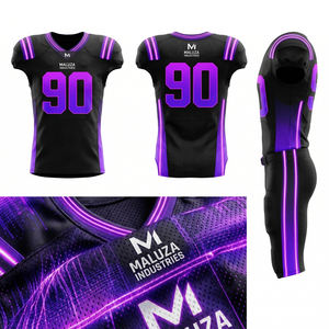 Uniforme de Fútbol Americano de Alta Tecnología con Gestión de Humedad 2.0, Conjunto de Ropa Deportiva Transpirable Sublimada para el Día del Partido - Product Image 6