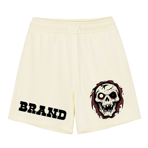 Pantalones Cortos de Hombre Estilo Urbano, Ecológicos, 100% Algodón, con Cordón Ajustable, Casuales, Transpirables, Cintura Media, Logotipo Frontal, Corte Corto - Product Image 2