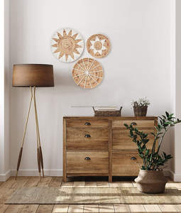 Cesta de decoración de pared, cesta tejida, Juego de 3 - Product Image 3