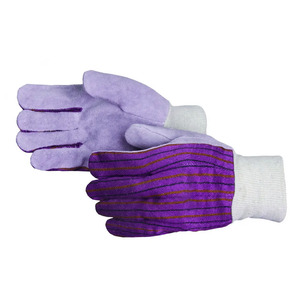Gants de sécurité en cuir de vachette pleine fleur haute performance avec poignet tricoté – Gants de protection industrielle très demandés pour le travail - Product Image 5