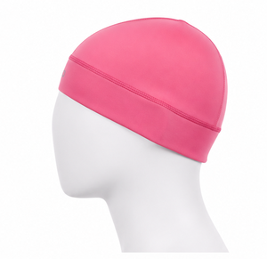 Bonnet ajusté rose personnalisé avec logo, respirant, imperméable, en Spandex et Polyester, pour le sport et la course à pied - Product Image 4