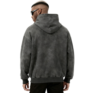 Sudadera con Capucha para Hombre, Estilo Vintage, 50% Algodón, Sin Cordones, Talla Grande, 370g, Ecológica y de Alta Calidad - Product Image 2