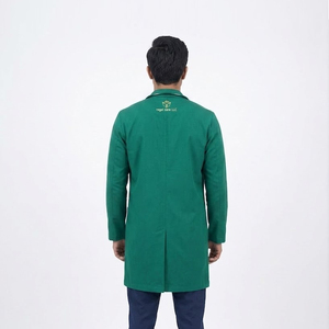 เสื้อกาวน์แพทย์ชายแบบสั่งทำ ผ้าโพลีเอสเตอร์ 100% แขนยาว เสื้อกาวน์โรงพยาบาลชาย เสื้อกาวน์แพทย์ชายสำหรับแพทย์ชาย - Product Image 3