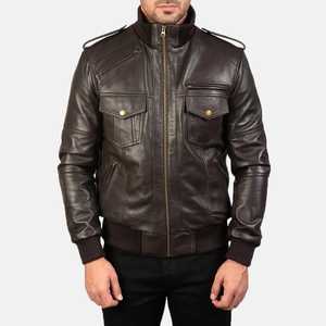 Chaqueta de Cuero para Hombre, Chaqueta de Motociclista, Chaqueta de Cuero a Bajo Precio, Chaqueta de Cuero para Hombre en Oferta para Invierno - Product Image 1
