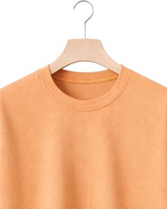 Camiseta Oversize Personalizada Color Durazno para Hombre, con Dobladillo Curvo, Hombro Caído, Cuello Redondo, de Algodón Liso, Estilo Urbano, para Verano - Product Image 5