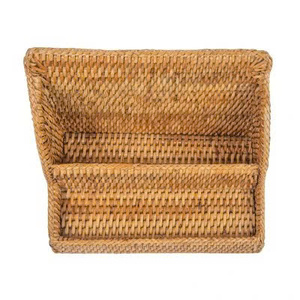Elegante Porta Correspondencia de Ratán Tejido a Mano, Artículos Esenciales Seleccionados para la Organización de la Mesa de Oficina y el Estudio - Product Image 4