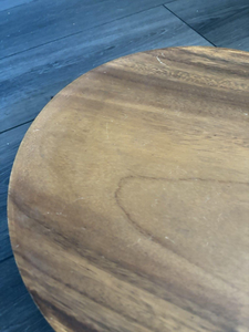Bandeja giratoria redonda vintage de madera Lazy Susan de 14 pulgadas, decoración rústica para cocina de Blossom Craft India - Product Image 5