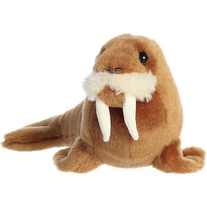 V577 Nuevo Diseño Creativo Adorable Peluche de Animales de 10 Pulgadas, Peluche de Morsa Marrón para Relajación, Decoración del Hogar, Regalos para Niños - Product Image 1