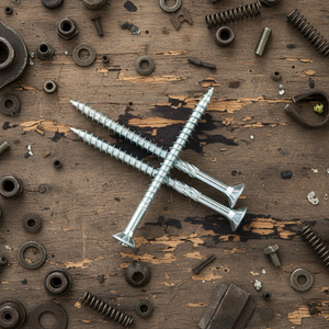 Vis à tête plate Torx à filetage grossier en acier au carbone nickelé, oxyde noir, modèle PDC 10, qualité industrielle classe 4.8 6.8 - Product Image 1