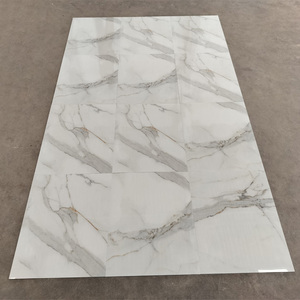 Carrelage de sol en porcelaine de luxe 60x60cm, aspect marbre blanc, 600x600mm, carrelage intérieur, carreaux polis et émaillés pour sol - Product Image 6