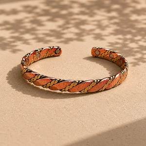 Contemporary <b>Copper</b> Bracelet Crafted from Pure <b>Copper</b> with Smooth Texture and Stylish Fashion Appeal - Product Image 4