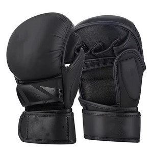 Ensemble de gants de boxe personnalisés abordables rouge et noir pour hommes, gants d'entraînement blancs de qualité professionnelle pour la remise en forme - Product Image 6