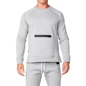 Sudadera con Cuello Redondo, Forro Polar, Invierno, Color Sólido, Logotipo Personalizado Impreso, Sudaderas con Capucha OEM - Product Image 3