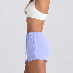 Nouveaux shorts décontractés taille basse pour femmes, doux, confortables, respirants, à séchage rapide, en molleton de coton, fabriqués au Pakistan - Product Image 3