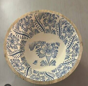 ชามไม้พิมพ์โลโก้เครื่องครัวชามไม้ทรงกลมสติกเกอร์ enamil ชามสีธรรมชาติสำหรับเสิร์ฟอาหารสลัดผสมซุปผลไม้ - Product Image 4