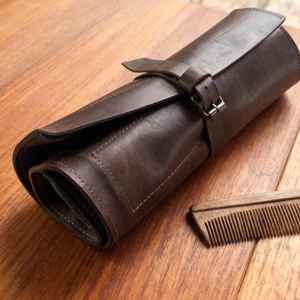 Étui en cuir pour ciseaux de barbier, pochette professionnelle pour outils de coiffeur, étui réglable pour ciseaux à fixer à la ceinture, anti-odeur, décontracté LBSP-0005 - Product Image 6