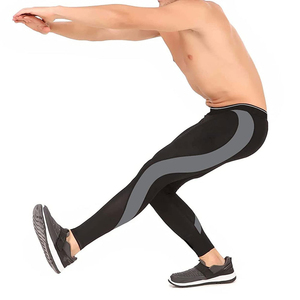 Leggings pour hommes personnalisés et ajustables avec broderie sublimée, coutures renforcées, vêtements de sport de qualité supérieure, SEAMRE WEAR - Product Image 3