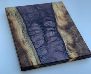 เขียงไม้เรซิ่นอเนกประสงค์  แผ่นไม้เคลือบอีพ็อกซี่สำหรับเสิร์ฟอาหาร  เขียงไม้เนื้อแข็งคุณภาพพรีเมียมเคลือบอีพ็อกซี่สำหรับใช้ในบ้าน - Product Image 2