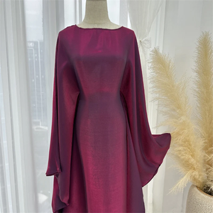 Ensemble de vêtements de prière pour femmes musulmanes, robe hijab simple et élégante pour le Ramadan, abaya longue, khimar, robe arabe, vêtements islamiques - Product Image 2