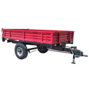 Best selling Agricultural 4 Wheels 3 Sides Farm Dump Tipping Ton Trailer For Tractor I trailer for farms